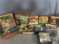 Puzzle Lot Of Garden/Farm Themes Including Six
