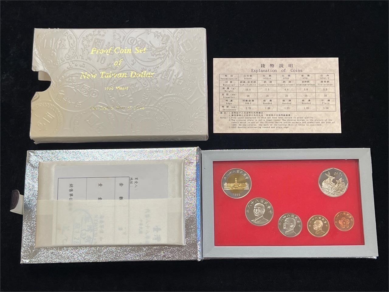 1999 Minted Proof Coin Set of New Taiwan Dollar