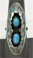 Native American Style Turquoise Ring