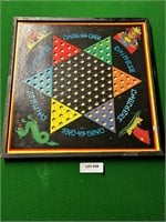 Metal Framed Cardboard Double Sided Checkers Board