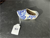 Delft Handpainted Shoe Flower Pot