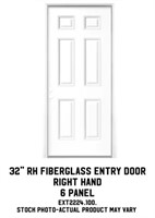 32" RH Fiberglass Entry Door