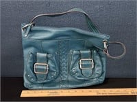Tignanello Aqua Leather Shoulder Bag Like New