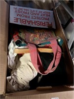 Clothing and Bags Box Lot (living room)