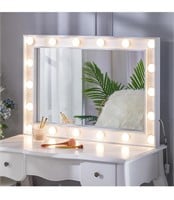 LUXFURNI Hollywood Vanity Mirror with lights