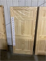 36" x 80" 6-Panel Pine Slab Door