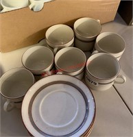 Dalom Mugs and Saucers - Made in Sweden (living