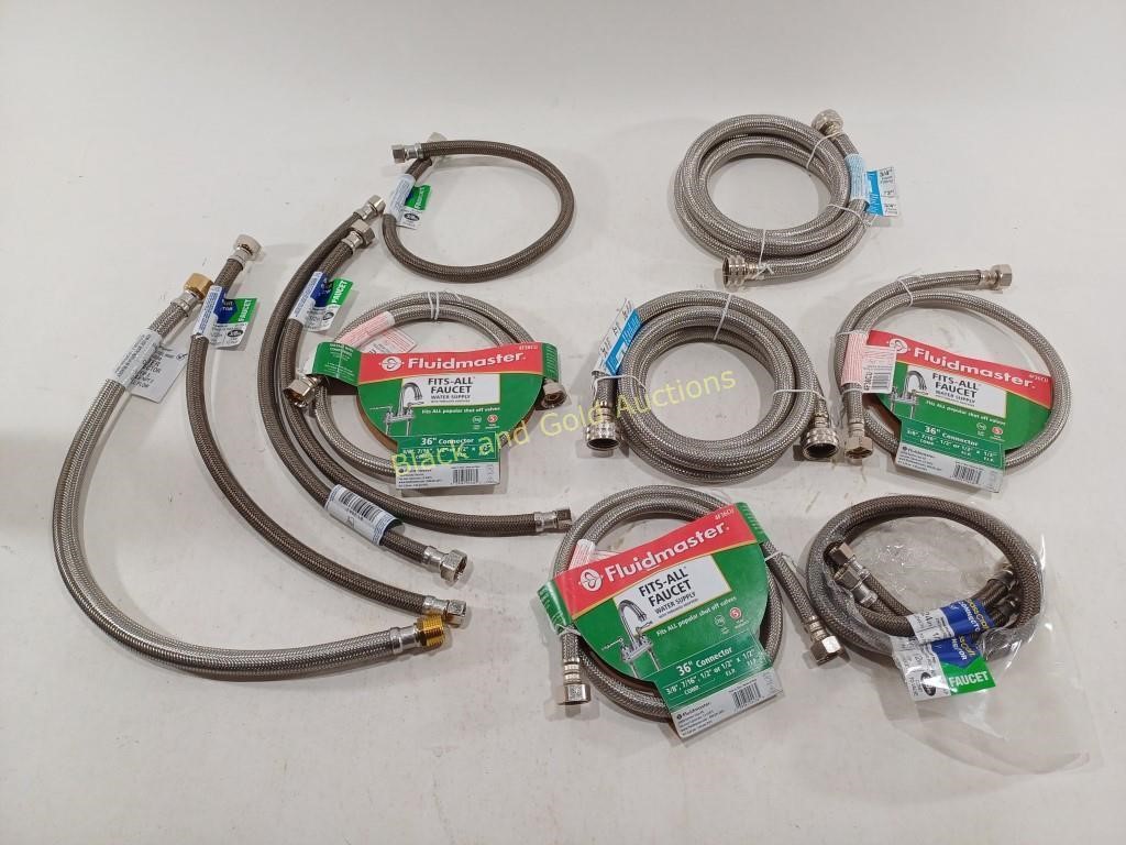 (10) 36", 20", 24" & 72" Faucet Connectors