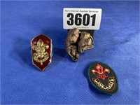 Thailand Elephant Neckerchief Slide, Scout Pin,