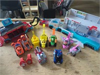 Collection of Paw Patrol Toys and Vehicles w/