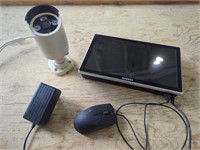 OOSSXX Surveillance Camera & Monitor w/ Mouse