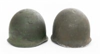 WWII US ARMY M1 COMBAT HELMETS
