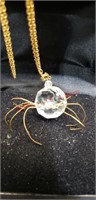 Handmade Spider Necklace.