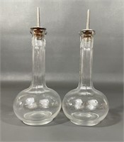 Two Vintage Barber Bottles