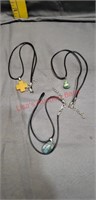 3 Handmade Necklaces Gemstone
