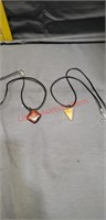 2 Handmade Necklaces Gemstone