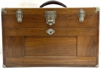 Vtg Gerstner & Sons Mahogany Tool Chest