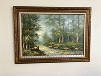 Beautiful Lrg. Signed Oil Painting