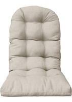 Outdoor Adirondack patio chair cushion beige