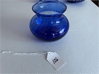 Illusions Cobalt Blue Swirl Vase