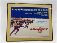 Framed 1969 Original Poster: The Longest Day