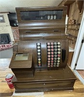 Vintage National Brand Cash Register