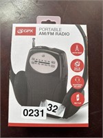 GPX PORTABLE AM/FM RADIO