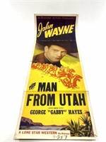 VTG John Wayne The Man From Utah Poster