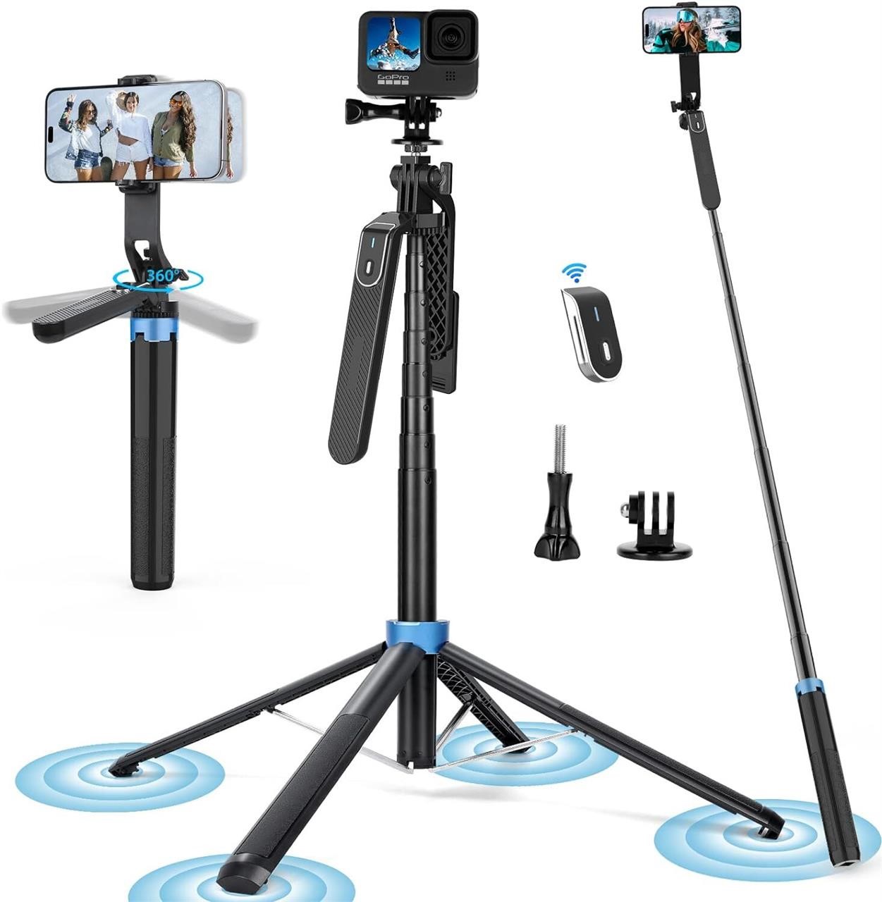 Eocean 71 Selfie Stick Tripod with Remote