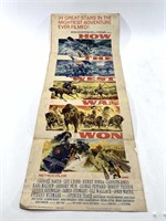 VTG 1964 How the West was Won Movie Poster