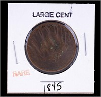 1845 United States Large Cent Coin
