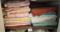 Everything on Shelf: Several Linens