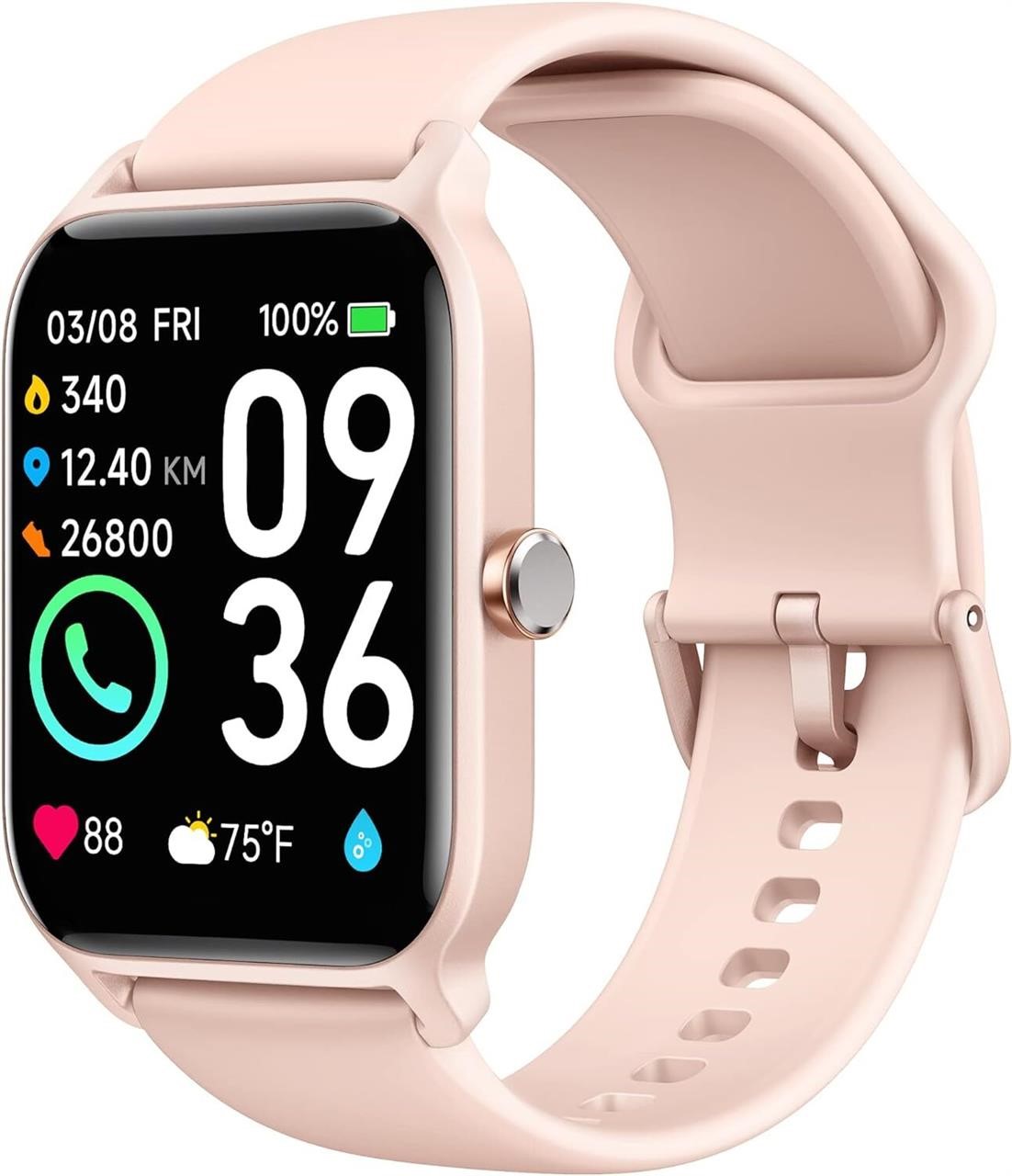 Women's 1.8 Smart Watch  Heart Rate Monitor