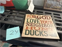 DUCK HUNT SIGN