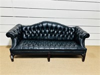 Navy Blue Tufted Couch