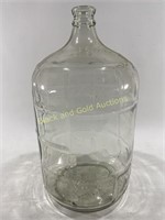 VTG 5 Gallon Checkered Glass Water Bottle Jug