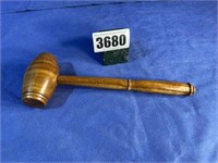 Wood Crafted Gavel, 10"L