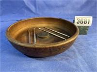 Vintage Decorative Bowl 7 5/8"Dia. w/Nut Picks