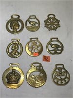Vintage Horse Tack Brass Ornaments