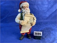 Santa w/List, 10.5"T