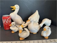 Homco Ceramic Duck Family