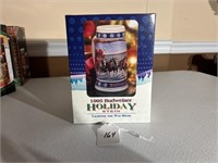 1995 Budweiser Holiday Beer Stein