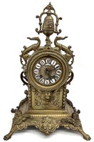 Antique Japy Freres Gilt Bronze Clock