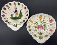 2 Blue Ridge Pottery Hand Painted Bowls