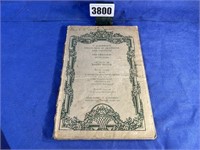 Antique Song Book, Collection of Oratorios and
