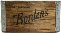 Vintage Borden's Dairy Wooden Crate