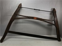 Antique Wood Framed Cross Cut Bow Saw