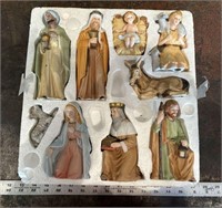 Vintage Homco Ceramic Nativity Set