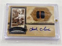 Jack Clark 17/25 Autographed Patch Card