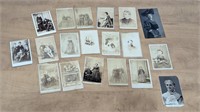 Lot of Small Old Cabinet Photos